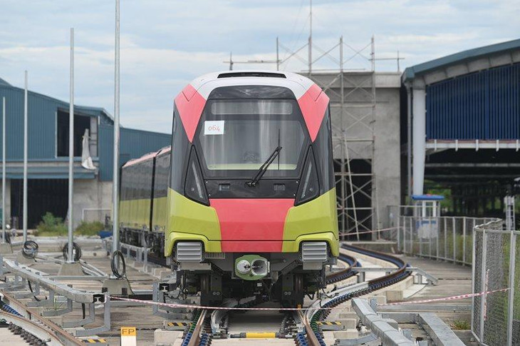 Tàu đường sắt Nhổn - ga Hà Nội vận hành thử nghiệm Tàu đường sắt Nhổn - ga Hà Nội vận hành thử nghiệm