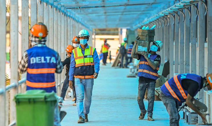 Đến chiều 29/8, dự án đã hoàn thành khoảng 95% khối lượng thi công. Dự kiến ngày 31/8, bệnh viện được khánh thành và sau đó 3 ngày sẽ bắt đầu tiếp nhận bệnh nhân Covid-19 tại Hà Nội cùng 5 tỉnh lân cận.