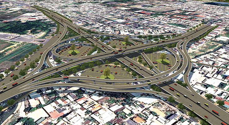 Phối cảnh và hình ảnh nút giao Cổng 11 nằm trên quốc lộ, kết nối nhiều cảng Phối cảnh và hình ảnh nút giao Cổng 11 nằm trên quốc lộ, kết nối nhiều cảng