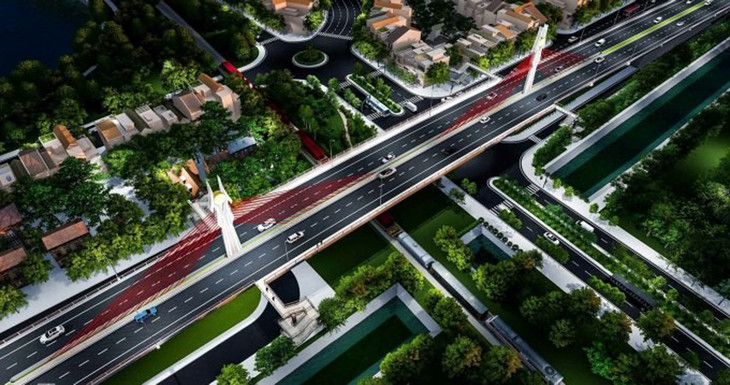 Phối cảnh tuyến đường khi hoàn thiện