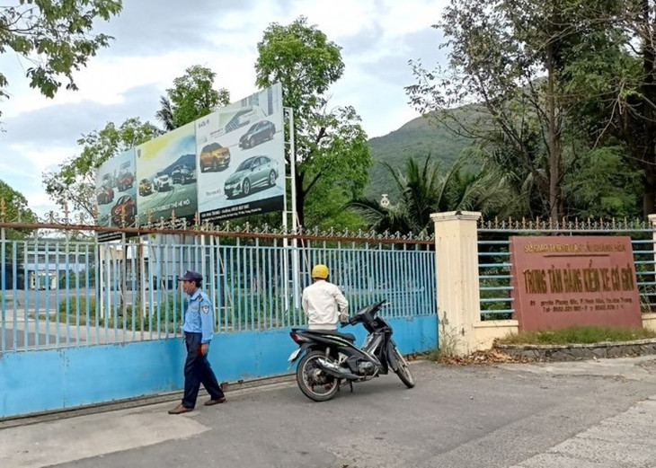 Trung tâm đăng kiểm xe giới tỉnh Khánh Hòa tạm đóng cửa.