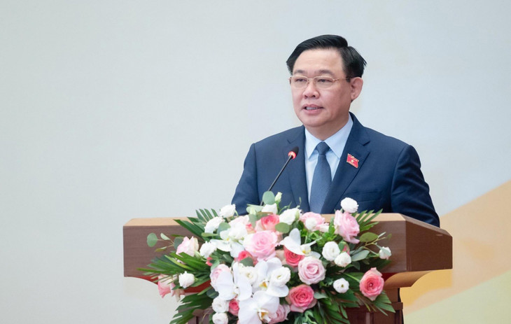 Chủ tịch Quốc hội Vương Đình Huệ phát biểu khai mạc Hội nghị