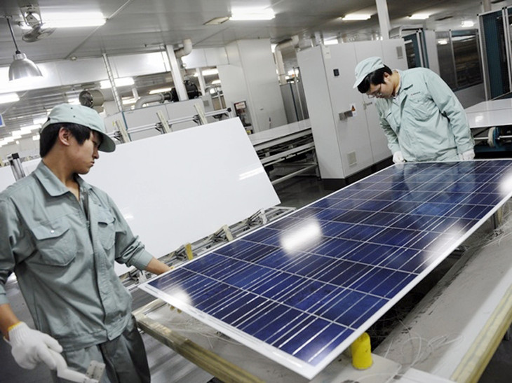Nghệ An sẽ có nhà máy sản xuất tấm pin năng lượng mặt trời 450 triệu USD. Ảnh minh họa