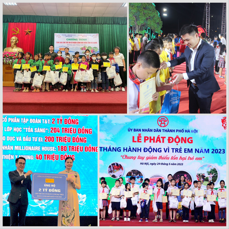 T&amp;T Group luôn dành sự quan tâm đặc biệt đối với những hoàn cảnh khó khăn, trong đó có trẻ em nghèo
