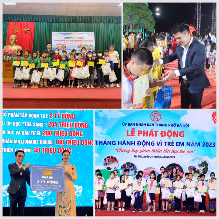 T&amp;T Group luôn dành sự quan tâm đặc biệt đối với những hoàn cảnh khó khăn, trong đó có trẻ em nghèo