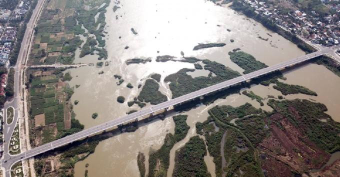 Sông Trà Khúc qua xã Tịnh Hà, huyện Sơn Tịnh