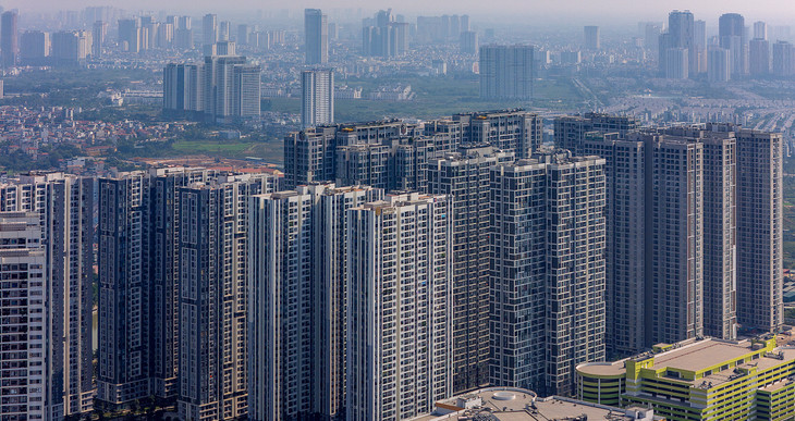 Một dãy chung cư tại khu đô thị phía Tây Hà Nội