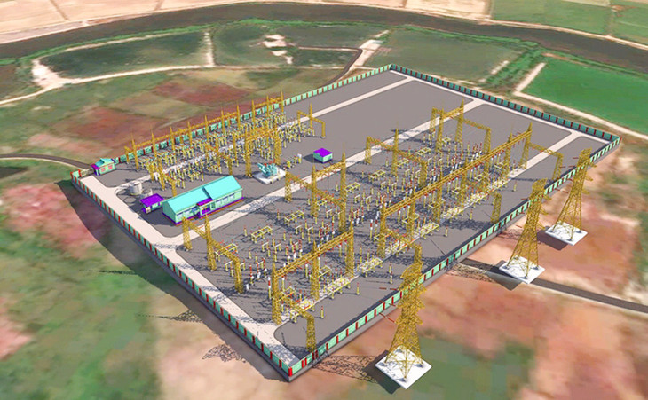 Trạm biến áp 220kV Nam Cấm được đặt tại Xóm 1, xã Nghi Hoa, huyện Nghi Lộc Trạm biến áp 220kV Nam Cấm được đặt tại Xóm 1, xã Nghi Hoa, huyện Nghi Lộc