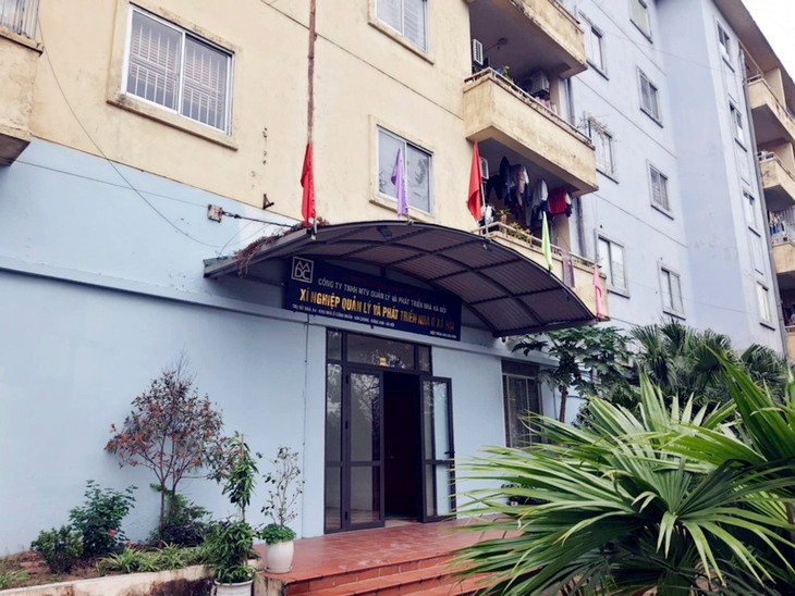 Một văn phòng làm việc của Công ty TNHH MTV Quản lý và phát triển nhà Hà Nội ở huyện Đông Anh