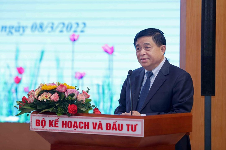 Bộ trưởng Bộ KH&amp;ĐT Nguyễn Chí Dũng phát biểu tại buổi Lễ. Ảnh: MPI