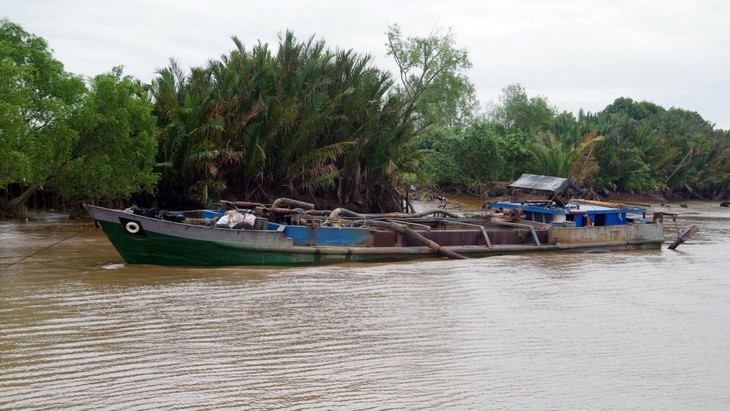 Tình trạng bơm hút cát trái phép ở tỉnh Tiền Giang vẫn còn xảy ra
