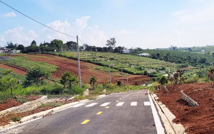 Mở đường lớn, dựng trụ điện trên đất nông nghiệp tại thôn 11, xã Đạm B’ri