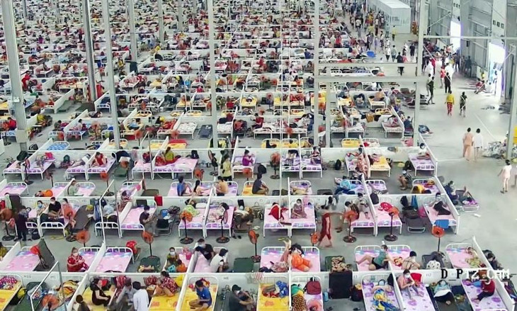 Bệnh viện dã chiến Thới Hòa có quy mô điều trị lên tới 37.000 bệnh nhân