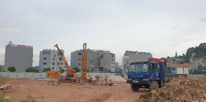 Thi công lu nền đại lộ Thời đại dự án TNR Grand Palace River Park tại Quảng Ninh