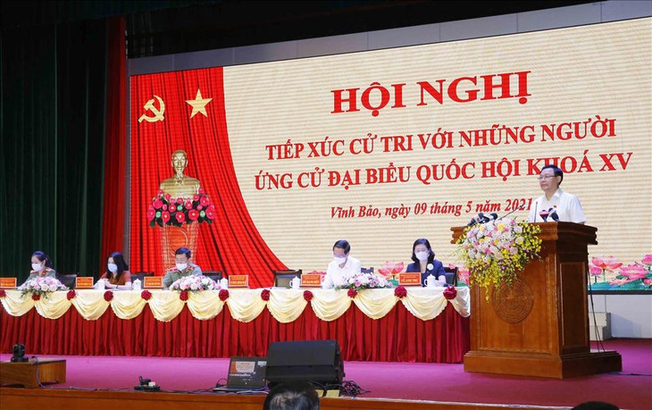 Các ứng viên Đại biểu Quốc hội khóa XV ứng cử tại tổ bầu cử số 3 TP.Hải Phòng