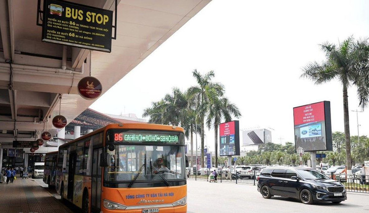 Tuyến xe buýt số 86 có lộ trình từ ga Hà Nội-sân bay Nội Bài