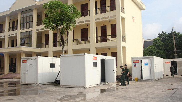 Trung tâm xét nghiệm dã chiến tại TP Bắc Giang