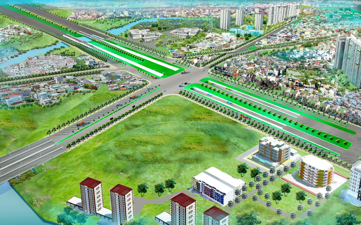 Phối cảnh Hầm chui nút giao Nguyễn Văn Linh - Nguyễn Hữu Thọ