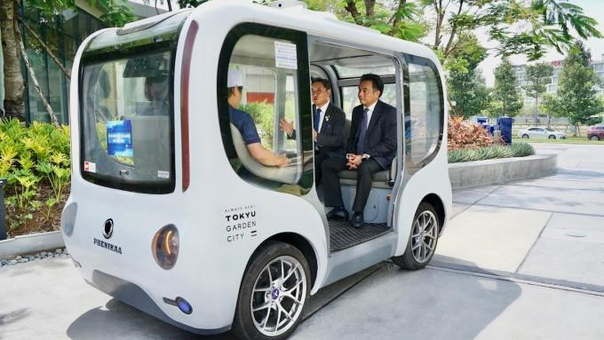 Xe không người lái chạy thử nghiệm ở Bình Dương