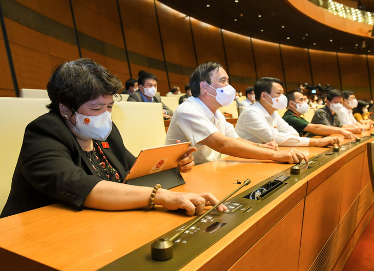 Quốc hội sẽ biểu quyết thông qua danh sách để Quốc hội bầu Thủ tướng Chính phủ bằng hệ thống biểu quyết điện tử