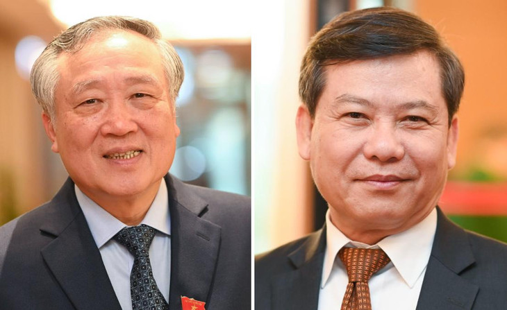 Ông Nguyễn Hòa Bình và ông Lê Minh Trí được đề cử lần lượt cho các vị trí Chánh án TAND tối cao và Viện trưởng VKSND tối cao. Ông Nguyễn Hòa Bình và ông Lê Minh Trí được đề cử lần lượt cho các vị trí Chánh án TAND tối cao và Viện trưởng VKSND tối cao.