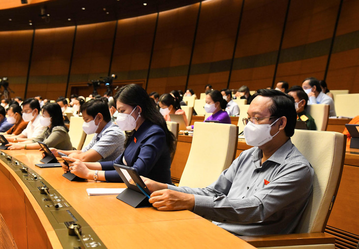 Các đại biểu Quốc hội sẽ thảo luận, cho ý kiến với nội dung về tăng cường phòng chống dịch Covid-19 thời gian tới.