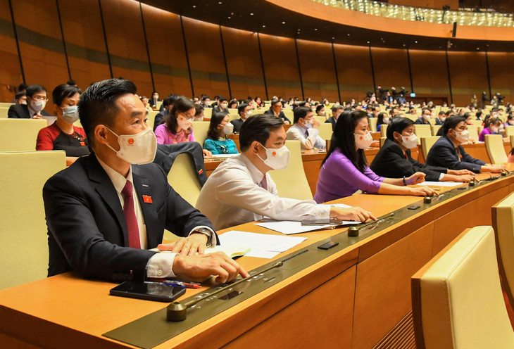 Đại biểu Quốc hội tham gia biểu quyết