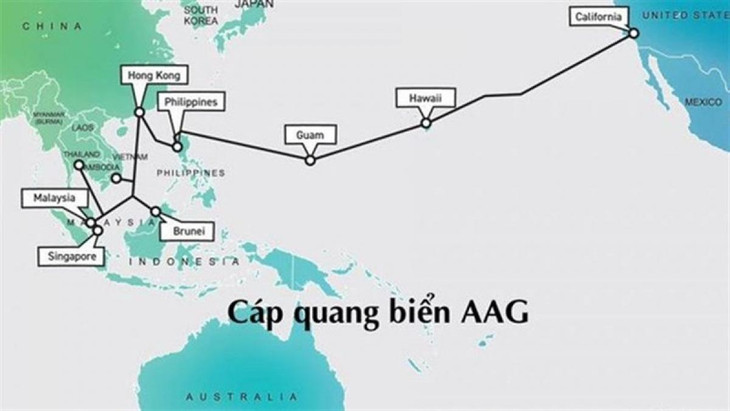 Tuyến cáp quang biển AAG liên tục gặp sự cố gây ảnh hưởng đến việc truyền tải internet của Việt Nam và quốc tế Tuyến cáp quang biển AAG liên tục gặp sự cố gây ảnh hưởng đến việc truyền tải internet của Việt Nam và quốc tế