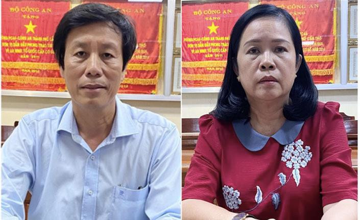 Ông Cao Minh Chu bà Bùi Thị Lệ Phi tại cơ quan công an. Ảnh: Bộ Công an Ông Cao Minh Chu bà Bùi Thị Lệ Phi tại cơ quan công an. Ảnh: Bộ Công an