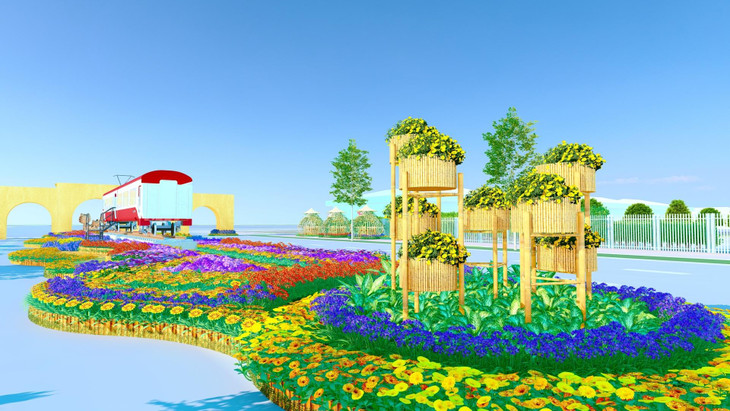 Đường hoa mang chủ đề Hành trình vàng son Tết Việt sẽ đưa du khách đi qua nhiều cung bậc cảm xúc tại mỗi chặng hành trình Đường hoa mang chủ đề Hành trình vàng son Tết Việt sẽ đưa du khách đi qua nhiều cung bậc cảm xúc tại mỗi chặng hành trình