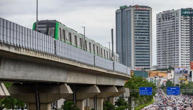 Tàu điện Cát Linh - Hà Đông phải bỏ chế độ lái tự động khi mưa lớn. Ảnh minh họa