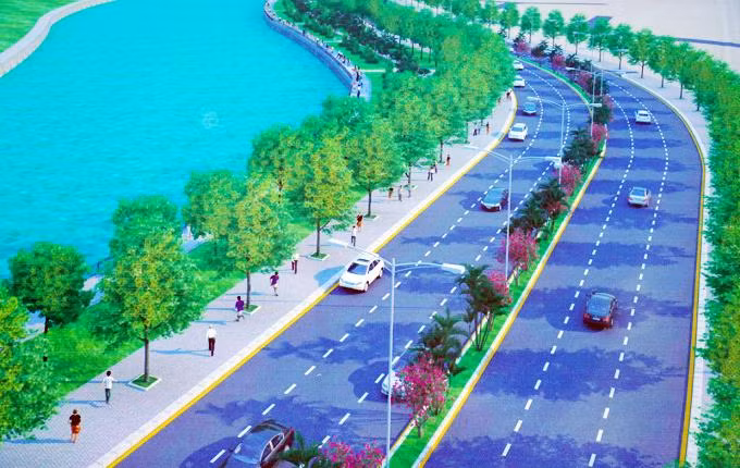 Mô phỏng tuyến đường ven sông Đồng Nai