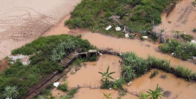 Hạng mục cống gom nước của đường 3,5 vẫn chưa hoàn thiện