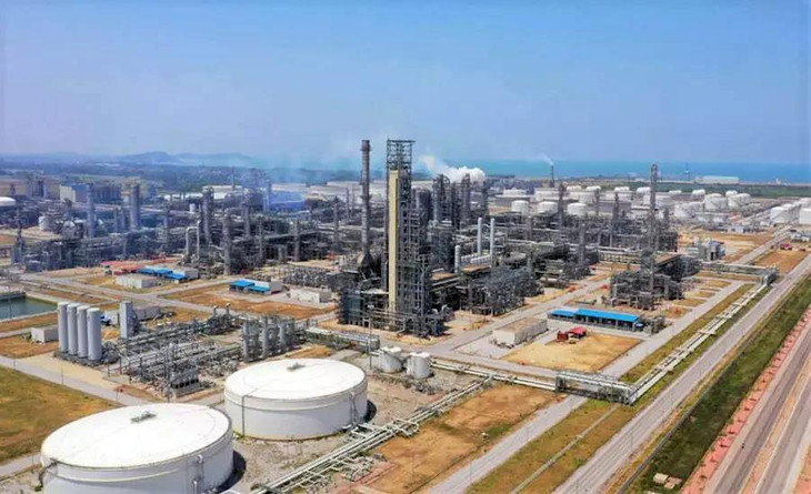 Một góc Nhà máy Lọc hóa dầu Nghi Sơn