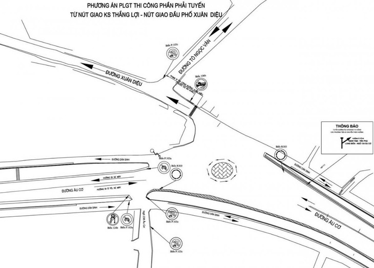 Phương án tổ chức giao thông thi công cầu vượt An Dương- đường Thanh Niên