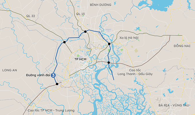Hướng tuyến Vành đai 3 TP.HCM