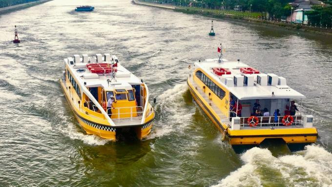 Buýt sông số 1 (Bạch Đằng - Linh Đông) đang khai thác ở TP.HCM