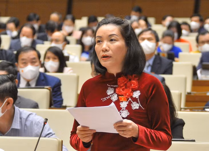 Đại biểu Nguyễn Thị Minh Tâm (Quảng Bình): Hỗ trợ tài chính trực tiếp, linh hoạt cho doanh nghiệp, người lao động để phục hồi du lịch. Ảnh VGP
