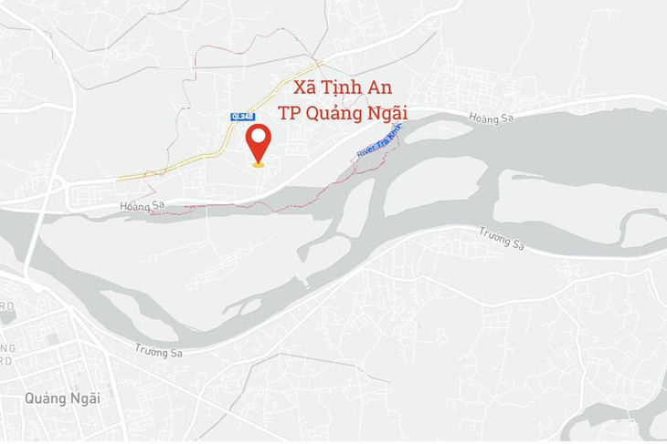 Khu vực giữa đường Hoàng Sa và quốc lộ 24B ở xã Tịnh An, TP. Quảng Ngãi, dự kiến là nơi xây trung tâm hành chính mới