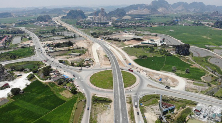 Cao tốc Mai Sơn - Quốc lộ 45 qua tỉnh Ninh Bình có 4 làn xe hạn chế