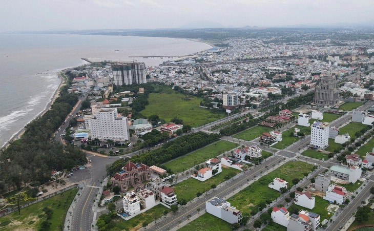 Khu vực dự án tuyến đường ven biển TP. Phan Thiết dự kiến xây dựng