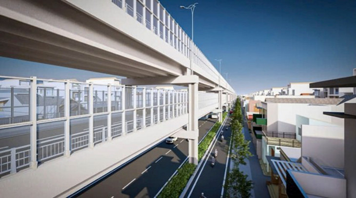 Phối cảnh đường hai tầng đang được nghiên cứu