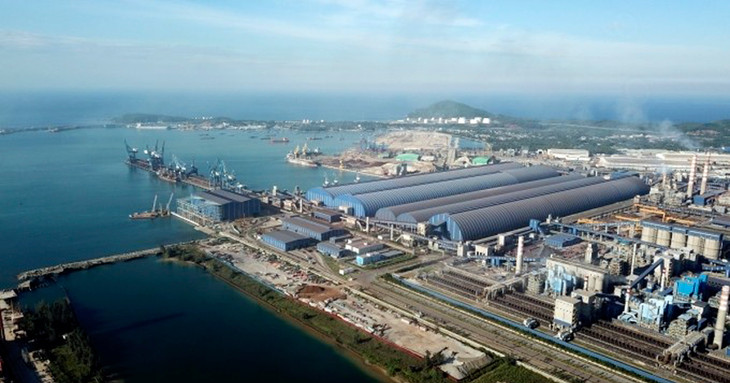 Một góc Khu kinh tế Dung Quất