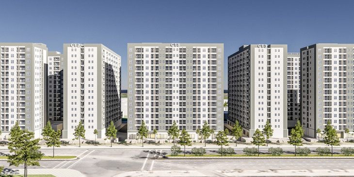 Phối cảnh dự án nhà ở xã hội tại Tràng Duệ