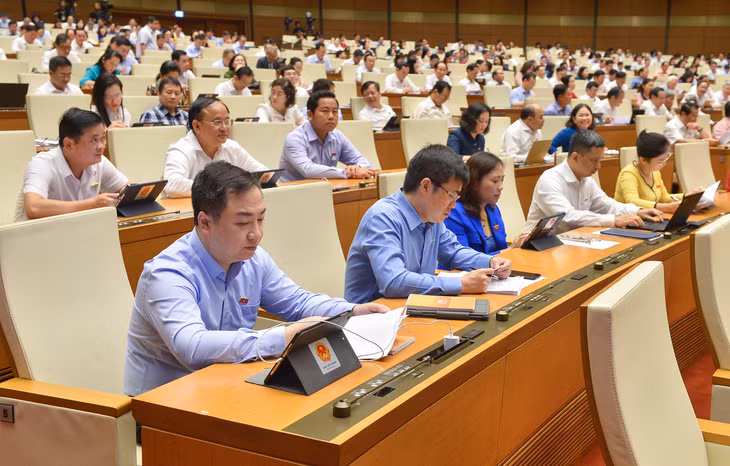 Các đại biểu Quốc hội tham dự phiên họp