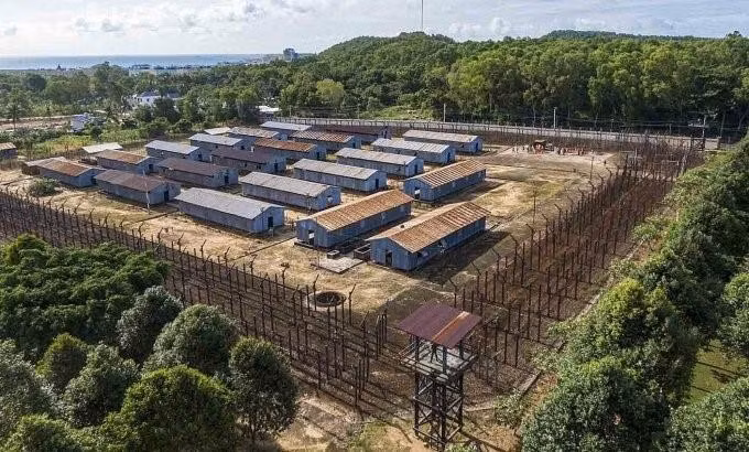 Một phân khu ở di tích nhà tù Phú Quốc