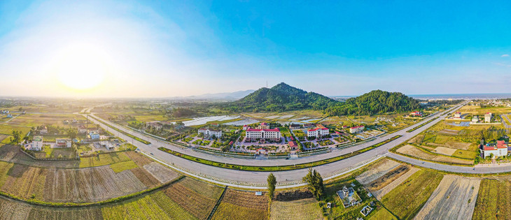 Toàn cảnh trung tâm hành chính huyện Lộc Hà