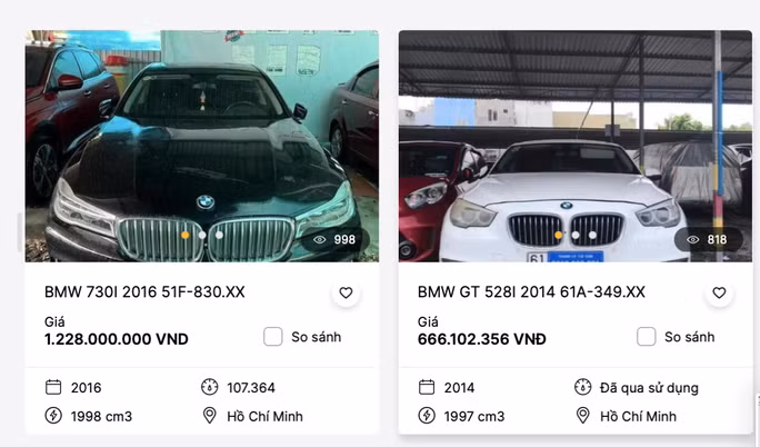 Ngân hàng thanh lý nhiều ô tô để thu hồi nợ