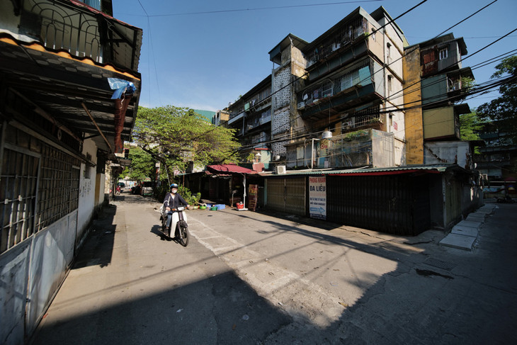 Một góc khu tập thể Nghĩa Tân, Cầu Giấy, Hà Nội