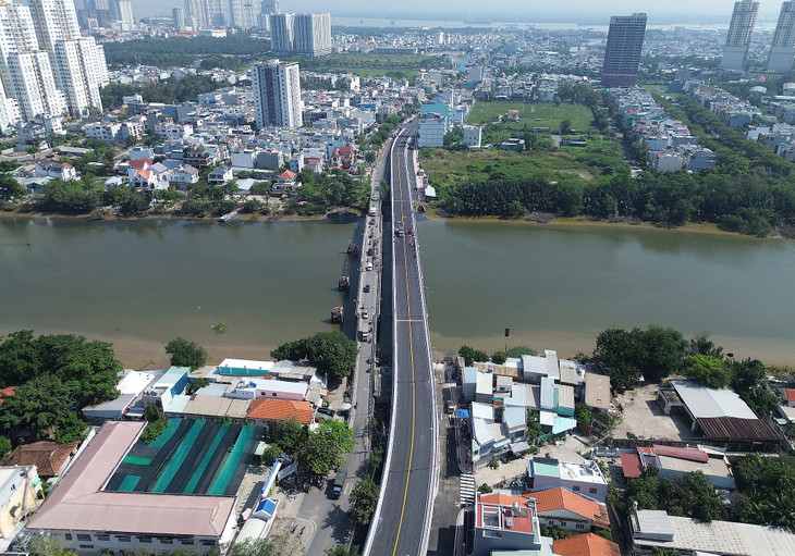 Cầu Phước Long thông xe sáng 30/12 Cầu Phước Long thông xe sáng 30/12